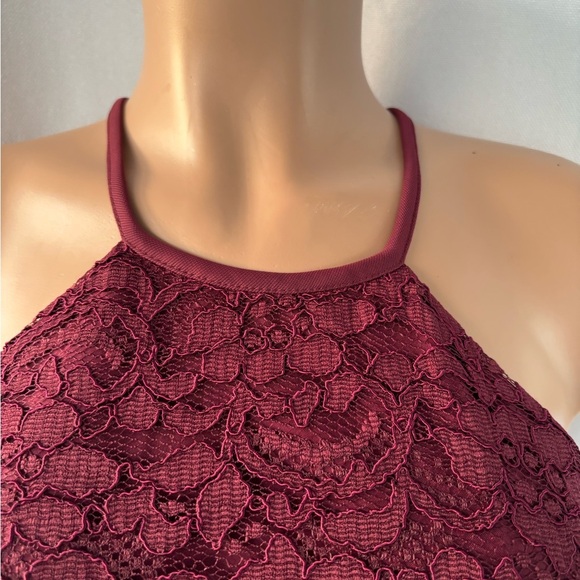 David's Bridal Wine A-Line Skirt - Picture 3 of 15